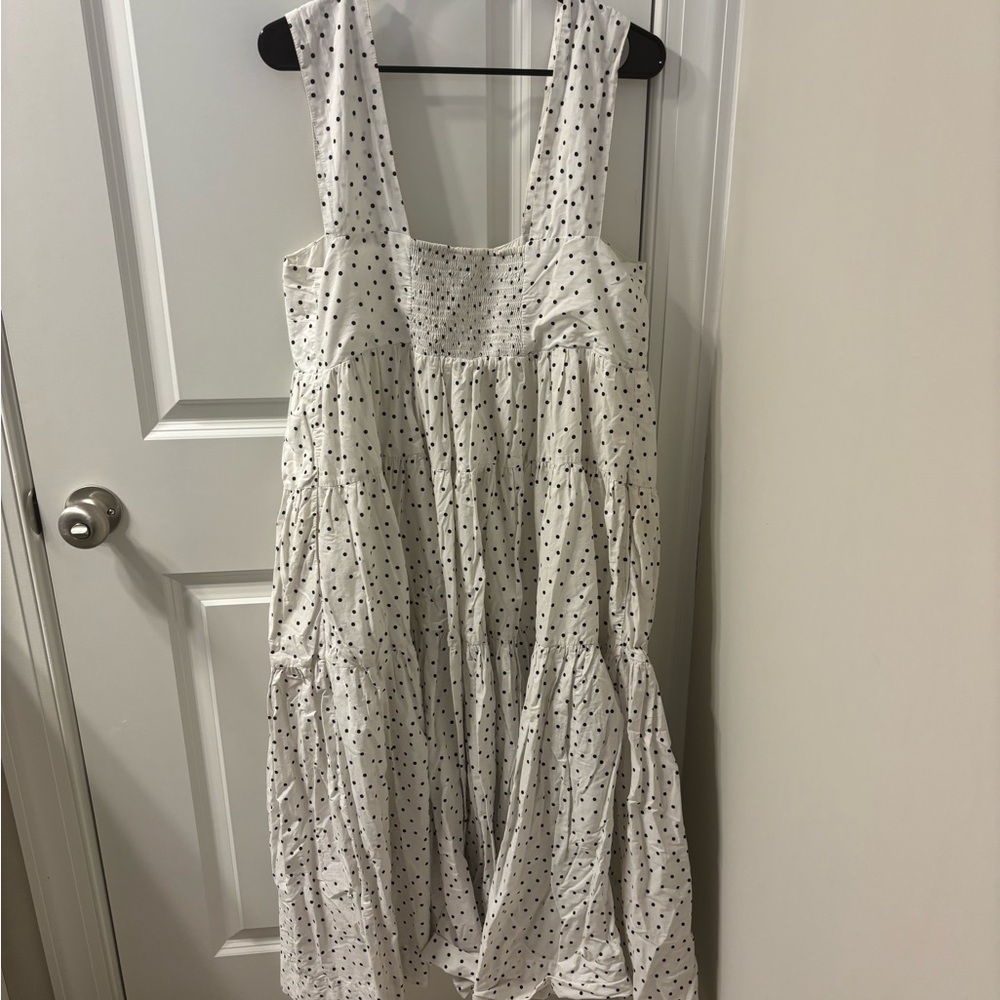 Helena Squareneck Midi Dress - Polka Dots - Picture 7 of 7